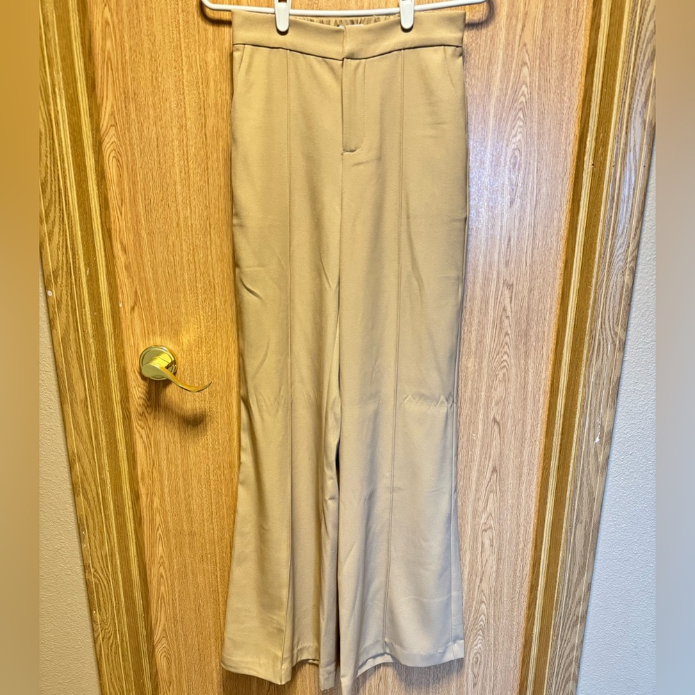 Sugarlips Tan Wide Leg Pants